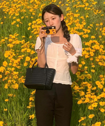 CEANE ウーブンバッグ ブラック