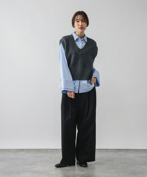 GLOBAL WORK(グローバルワーク)の「サテンウォッシュドシャツ/797932(シャツ/ブラウス・レディース・ブルー系その他/ライトブルー・FREE)」の11枚目の写真
