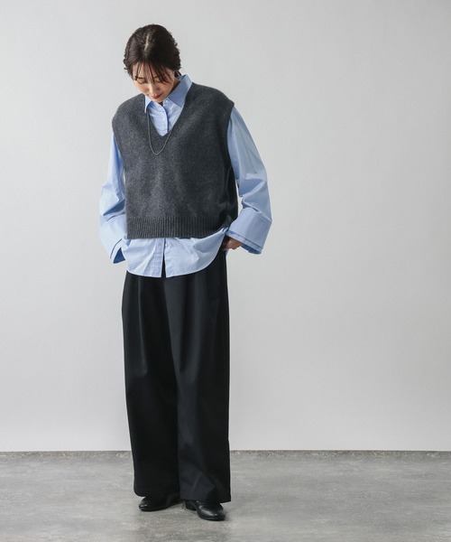 GLOBAL WORK(グローバルワーク)の「サテンウォッシュドシャツ/797932(シャツ/ブラウス・レディース・ブルー系その他/ライトブルー・FREE)」の12枚目の写真