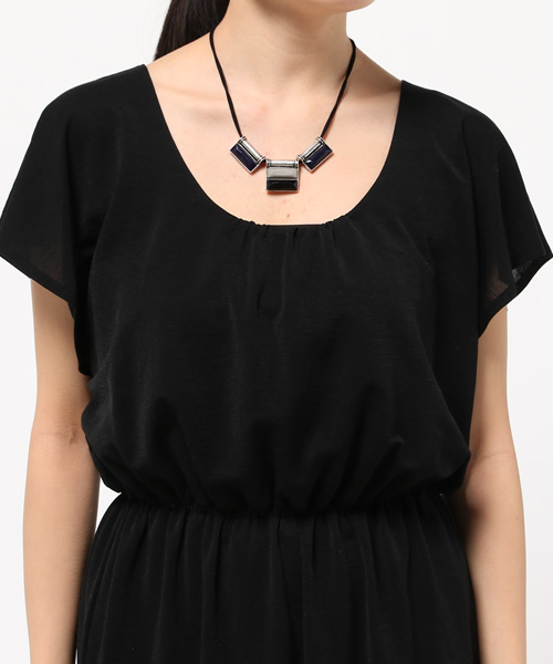 WEGO（ウィゴー）の「DISPARK/マルチカラーネックレス（ネックレス・レディース・キャメル/ネイビー・FREE）」の7枚目の写真