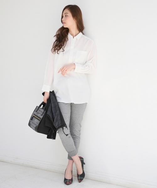 GLOBAL WORK（グローバルワーク）の「ミラノリブジョグパンツ/722769（その他パンツ・レディース・グレー/グレー系その他・MEDIUM/SMALL/LARGE）」の5枚目の写真