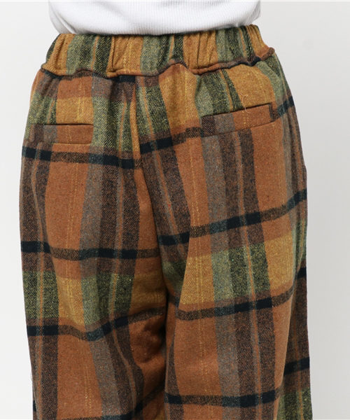 rovtski(ロフトスキー)の「チェックワイドパンツ(その他パンツ・レディース・カーキ/ワインレッド/オレンジ・FREE)」の11枚目の写真