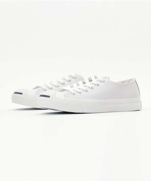 CONVERSE（コンバース）の「CONVERSE:JACK PURCELL LEATHER（スニーカー・レディース・ブラック/ホワイト・30/50/45/40/25/35/55）」の2枚目の写真