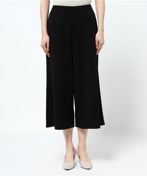 22 OCTOBRE（ヴァンドゥ－オクトーブル）の「ウールキュプラニットアップ【セットアップ対応商品】（その他パンツ・レディース・ブラウン/ブラック・38）」の3枚目の写真