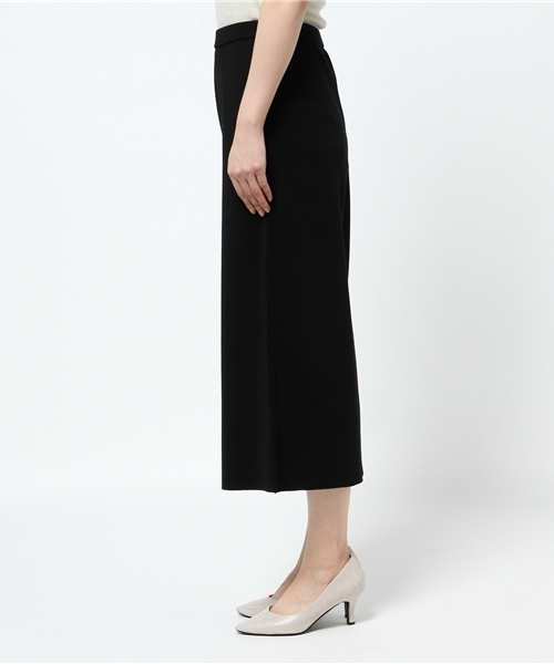 22 OCTOBRE（ヴァンドゥ－オクトーブル）の「ウールキュプラニットアップ【セットアップ対応商品】（その他パンツ・レディース・ブラウン/ブラック・38）」の4枚目の写真