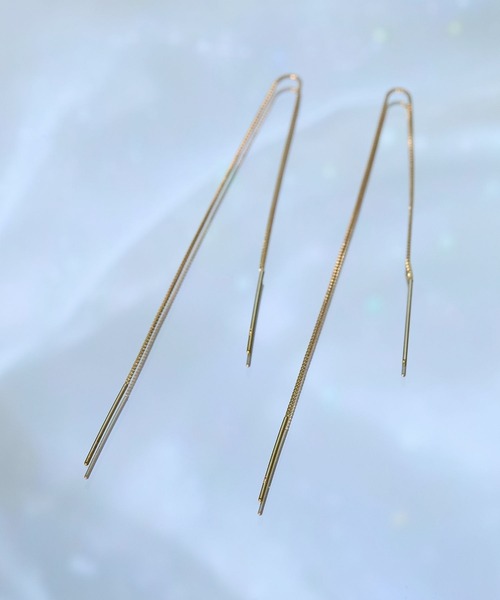 JUPITER（ジュピター）の「【K10】ロングチェーンアメリカンピアス（ピアス（両耳用）・レディース・ゴールド・FREE）」の11枚目の写真