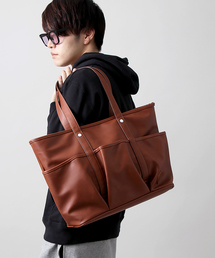 WEGO | WEGO/フェイクレザー3ポケットトートバッグ(トートバッグ)