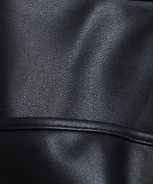 WEGO(ウィゴー)の「WEGO/フェイクレザー3ポケットトートバッグ(トートバッグ・メンズ・ブラウン/トリコロール/ブラック・FREE)」の13枚目の写真