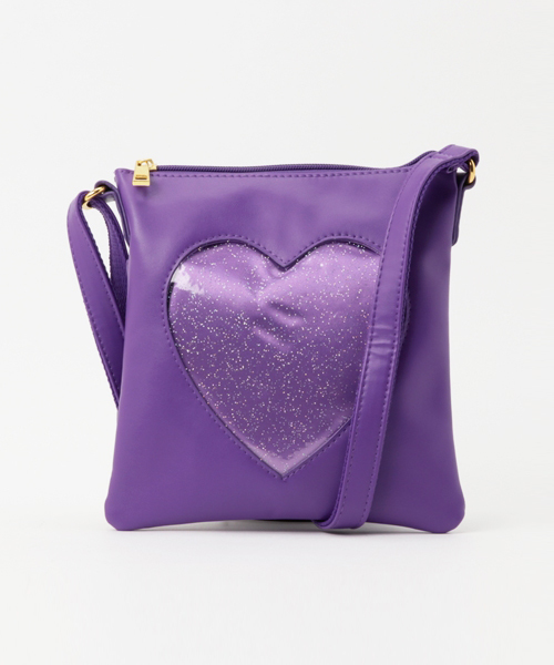 WEGO(ウィゴー)の「WEGO/ハートウィンドウミニショルダーバッグ(ショルダーバッグ・レディース・グリーン/レッド/ホワイト/ピンク/ブルー/オレンジ/イエロー/パープル/ライトパープル/ブラック/サックスブルー・FREE)」の19枚目の写真