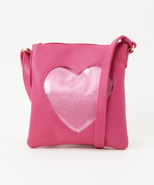 WEGO(ウィゴー)の「WEGO/ハートウィンドウミニショルダーバッグ(ショルダーバッグ・レディース・グリーン/レッド/ホワイト/ピンク/ブルー/オレンジ/イエロー/パープル/ライトパープル/ブラック/サックスブルー・FREE)」の22枚目の写真