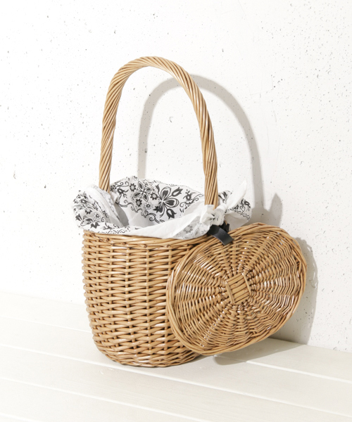 RODE SKO（ロデスコ）の「【TRILL掲載】RODE SKO SARI プチバンダナ付かごバッグ（かごバッグ・レディース・ナチュラル・FREE）」の6枚目の写真