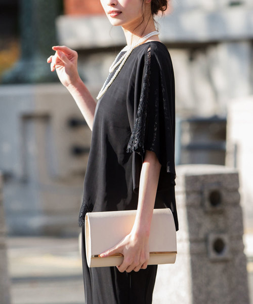 Fashion Letter（ファッションレター）の「3WAY 結婚式クラッチバッグ（クラッチバッグ・レディース・ブラック/ライトベージュ/グレイッシュベージュ/ホワイト/レッド・FREE）」の18枚目の写真