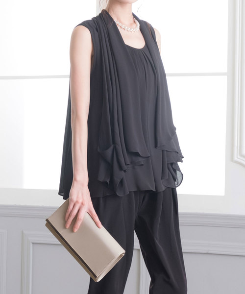 Fashion Letter（ファッションレター）の「3WAY 結婚式クラッチバッグ（クラッチバッグ・レディース・ブラック/ライトベージュ/グレイッシュベージュ/ホワイト/レッド・FREE）」の16枚目の写真