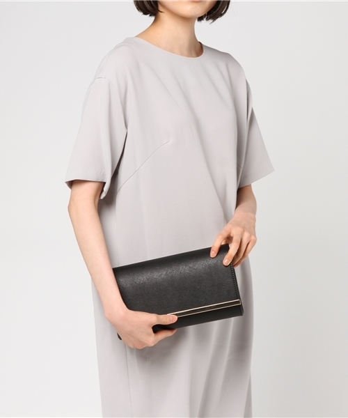 Fashion Letter（ファッションレター）の「3WAY 結婚式クラッチバッグ（クラッチバッグ・レディース・ブラック/ライトベージュ/グレイッシュベージュ/ホワイト/レッド・FREE）」の8枚目の写真