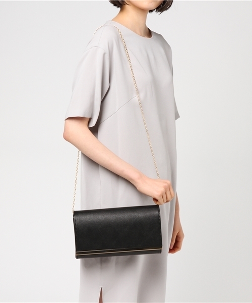 Fashion Letter（ファッションレター）の「3WAY 結婚式クラッチバッグ（クラッチバッグ・レディース・ブラック/ライトベージュ/グレイッシュベージュ/ホワイト/レッド・FREE）」の7枚目の写真