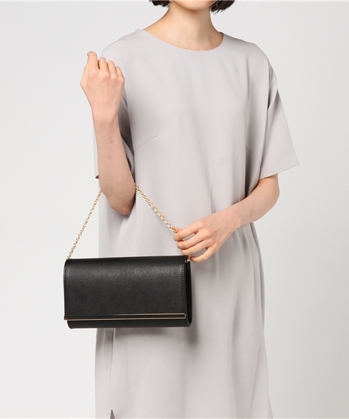 Fashion Letter（ファッションレター）の「3WAY 結婚式クラッチバッグ（クラッチバッグ・レディース・ブラック/ライトベージュ/グレイッシュベージュ/ホワイト/レッド・FREE）」の6枚目の写真