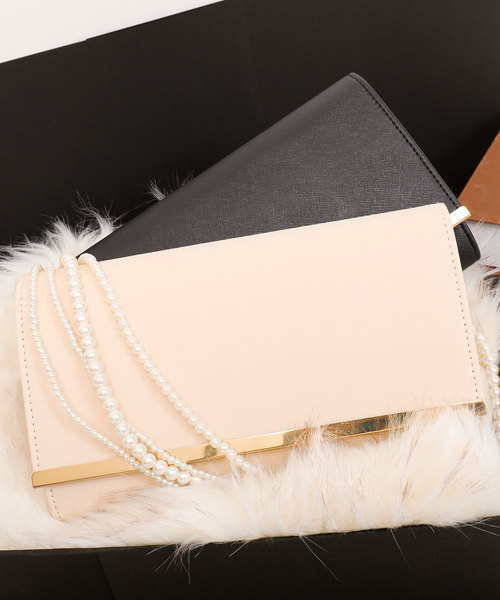 Fashion Letter（ファッションレター）の「3WAY オケージョンクラッチバッグ 結婚式（クラッチバッグ・レディース・ブラック/ライトベージュ/グレイッシュベージュ/ホワイト/レッド・FREE）」の21枚目の写真