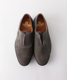 新品に近い】SANDERSサンダースDECK SLIP ONスエード26