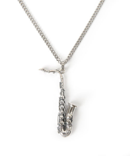 ROYAL ORDER（ロイヤルオーダー）の「RO SAXOPHONE PENDANT（ネックレス・メンズ・シルバー・ﾌﾘ-）」の2枚目の写真
