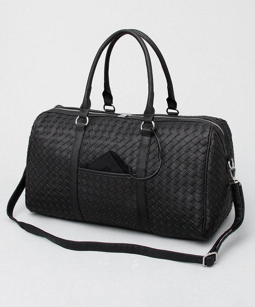 フェイクレザー イントレチャート ビッグ ボストンバッグ / 編込み / 旅行バッグ（ボストンバッグ）｜REGiSTA（レジスタ）