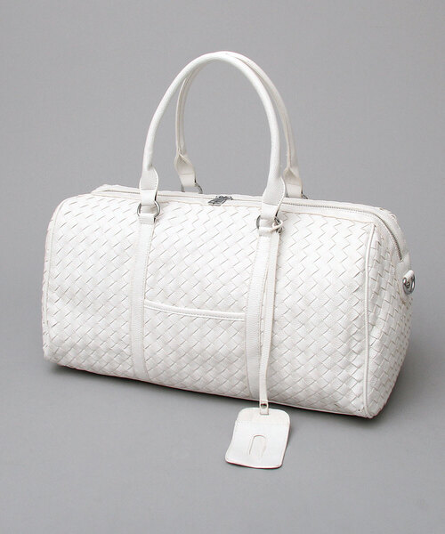 フェイクレザー イントレチャート ビッグ ボストンバッグ / 編込み / 旅行バッグ（ボストンバッグ）｜REGiSTA（レジスタ）