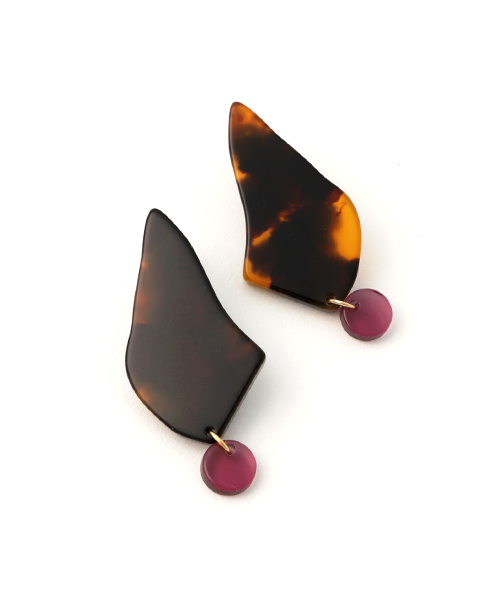 ACCOMMODE（アコモデ）の「ミラーピアス２（ピアス（両耳用）・レディース・ブラック/ベージュ/ブラウン/ブラウン系その他/A/B/C/D/E・FREE）」の3枚目の写真