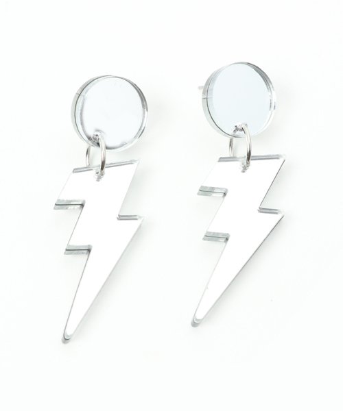 ACCOMMODE（アコモデ）の「ミラーピアス２（ピアス（両耳用）・レディース・ブラック/ベージュ/ブラウン/ブラウン系その他/A/B/C/D/E・FREE）」の5枚目の写真