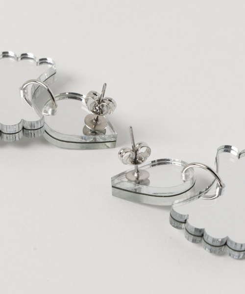 ACCOMMODE（アコモデ）の「ミラーピアス２（ピアス（両耳用）・レディース・ブラック/ベージュ/ブラウン/ブラウン系その他/A/B/C/D/E・FREE）」の13枚目の写真