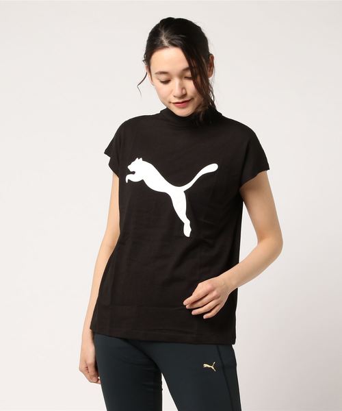PUMA（プーマ）の「EVOSTRIPE SS Tシャツ (WOMEN)（Tシャツ/カットソー・レディース・ピンク/ホワイト/ブラック・LARGE/SMALL/MEDIUM）」の3枚目の写真