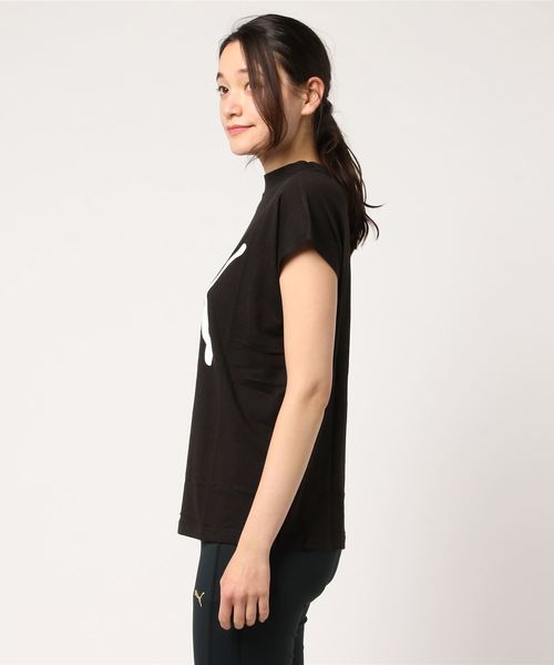 PUMA（プーマ）の「EVOSTRIPE SS Tシャツ (WOMEN)（Tシャツ/カットソー・レディース・ピンク/ホワイト/ブラック・LARGE/SMALL/MEDIUM）」の4枚目の写真