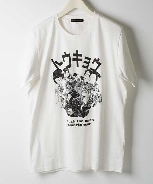GOSTAR DE FUGA(ゴスタール ジフーガ)の「プリント半袖TEEシャツ(Tシャツ/カットソー・メンズ・ホワイト・M/L)」の1枚目の写真