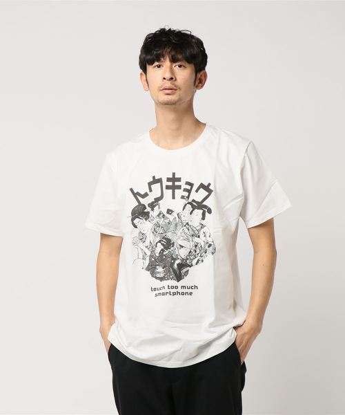 GOSTAR DE FUGA(ゴスタール ジフーガ)の「プリント半袖TEEシャツ(Tシャツ/カットソー・メンズ・ホワイト・M/L)」の4枚目の写真