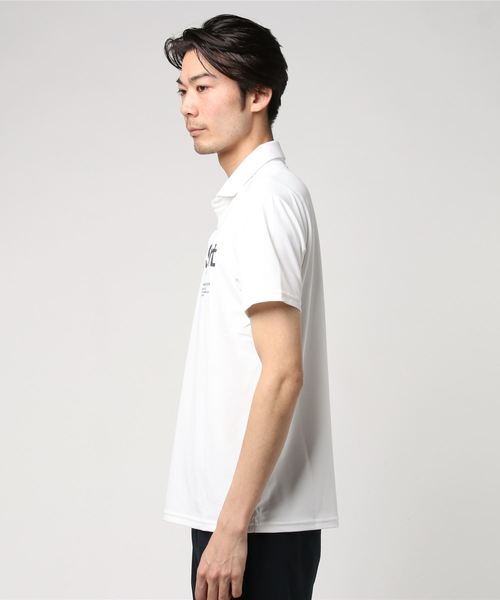 未使用品★デサント　半袖ポロシャツ　Ｌ　白 DESCENTE（デサント）の「デサント 半袖ポロシャツ サンスクリーン