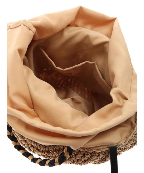 Green　Parks（グリーンパークス）の「・リボン手編みサークルバッグ（ハンドバッグ・レディース・ベージュ/キャメル・FREE）」の11枚目の写真