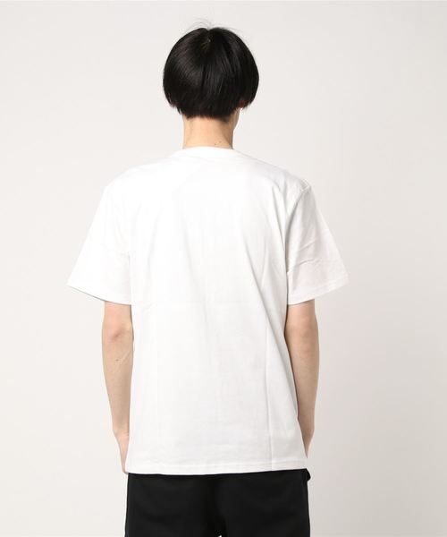 Carhartt WIP（カーハートダブリューアイピー）の「S/S COLLEGE SCRIPT T-SHIRT（Tシャツ/カットソー・メンズ・ブラック/ブルー系その他/ホワイト×ブラック/ヘザーグレー/ピンク系その他/ダークグリーン/グリーン・X-LARGE/LARGE/MEDIUM/SMALL）」の8枚目の写真