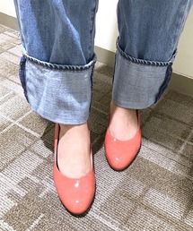 ラウンドトゥプレーンパンプス<ふわさら>(112-6333)JELLY BEANS(ジェリービーンズ)