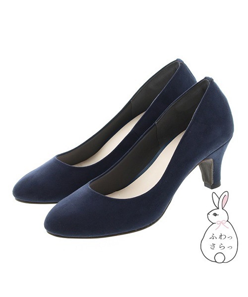JELLY BEANS（ジェリービーンズ）の「ラウンドトゥプレーンパンプス<ふわさら>(112-6333)JELLY BEANS(ジェリービーンズ)（パンプス・レディース・ブラック/ネイビー/グレー/ピンク/ブラック系その他/キャメル/チェック/ラベンダー/イエロー/ミント/マルチ/ライトグレー/オレンジ/ダークグレー/ベージュ/ブルー系その他/ダークラベンダー/グレイッシュベージュ/ダークネイビー/ブラック系その他2/ライトオレンジ系/ライトブルー/ブラック×ブラック/グレー系その他/ライトピンク/ブルー系その他2/ボルドー/ブルー/ダークブルー/ライトベージュ・23/24/25/22/25.5/22.5/24.5/23.5/21.5）」の18枚目の写真