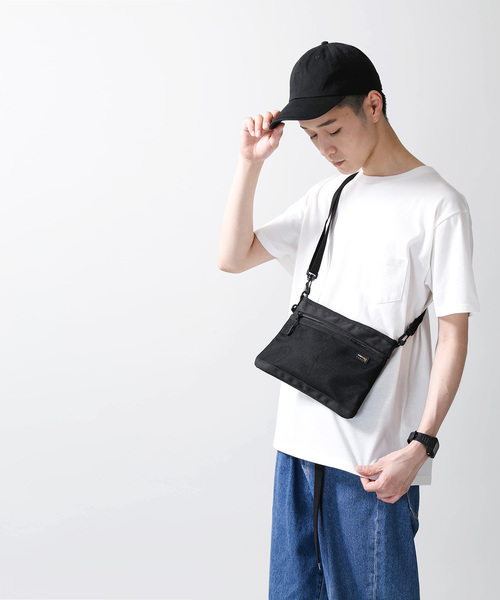 CORDURA(コーデュラ)の「WEGO/CORDURAメッシュポケットサコッシュ(ショルダーバッグ・メンズ・レッド/ブラウン/ブラック・FREE)」の11枚目の写真