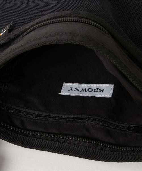 CORDURA(コーデュラ)の「WEGO/CORDURAメッシュポケットサコッシュ(ショルダーバッグ・メンズ・レッド/ブラウン/ブラック・FREE)」の6枚目の写真