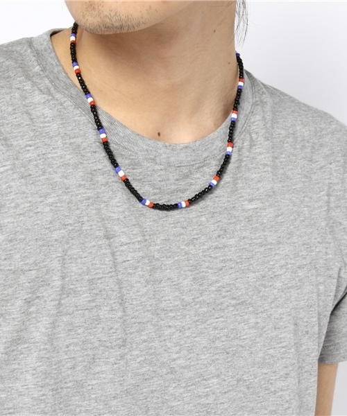 WEGO（ウィゴー）の「WEGO/ビーズネックレス（ネックレス・メンズ・ブラック・FREE）」の2枚目の写真