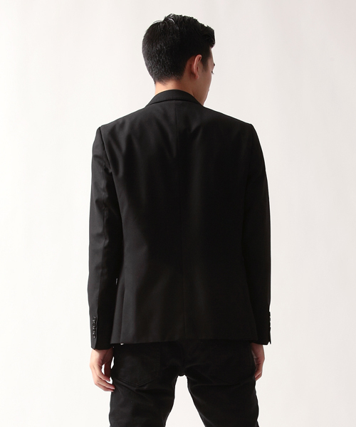 MONKEY TIME（モンキータイム）の「MT 微光沢ドレープギャバ ２B ジャケット◆§5　（テーラードジャケット・メンズ・ブラック/ダークグレー/ネイビー/パープル・SMALL/MEDIUM/LARGE/X-LARGE）」の6枚目の写真