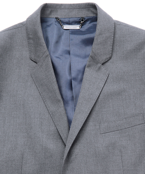 MONKEY TIME（モンキータイム）の「MT 微光沢ドレープギャバ ２B ジャケット◆§5　（テーラードジャケット・メンズ・ブラック/ダークグレー/ネイビー/パープル・SMALL/MEDIUM/LARGE/X-LARGE）」の7枚目の写真