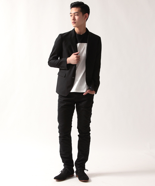 MONKEY TIME（モンキータイム）の「MT 微光沢ドレープギャバ ２B ジャケット◆§5　（テーラードジャケット・メンズ・ブラック/ダークグレー/ネイビー/パープル・SMALL/MEDIUM/LARGE/X-LARGE）」の11枚目の写真