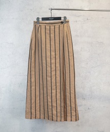 JETSET SOLO PLUS （ジェットセットソロプラス）の「【JETSET SOLO PLUS】リネンストライプタックナロースカート（スカート）」