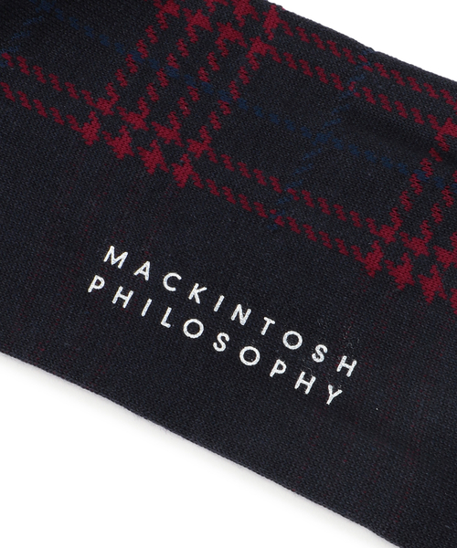 MACKINTOSH PHILOSOPHY（ﾏｯｷﾝﾄｯｼｭ ﾌｨﾛｿﾌｨｰ）の「タータンチェック カジュアルソックス（ソックス/靴下・メンズ・チャコールグレー/ワイン/ダークネイビー/グリーン系その他4・FREE）」の7枚目の写真