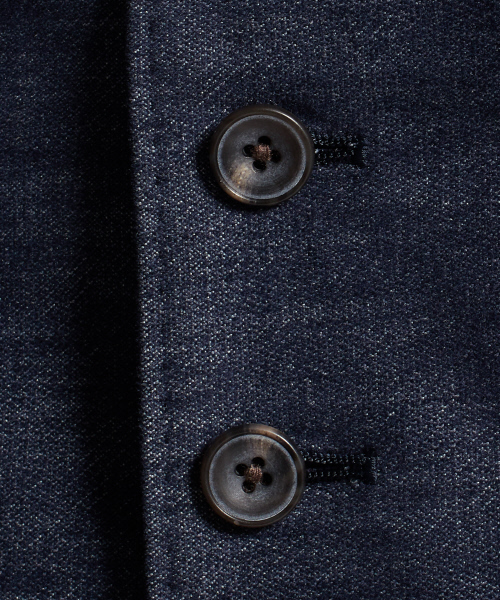 DESIGNWORKS（デザインワークス）の「【セットアップ対応】デニムライクベロアストレッチベスト（ベスト・メンズ・チャコールグレー/インディゴブルー・44/46/48/50）」の9枚目の写真