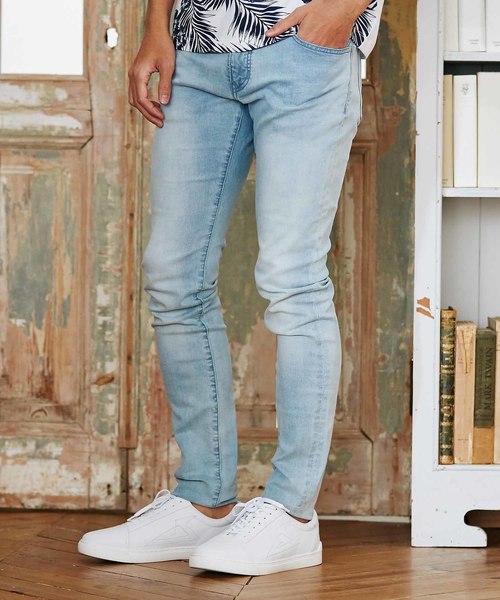 MEN'S BIGI（メンズビギ）の「ストレッチ スキニーデニム（拘りの穿き心地）（デニムパンツ・メンズ・ライトブルー/ブラック/ブルー・S/M/L）」の13枚目の写真