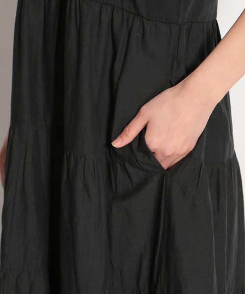 niko and...（ニコアンド）の「インドボイルティアードワンピース（ワンピース・レディース・ブラック/ベージュ/ブラウン/ブルー/パープル/オレンジ・MEDIUM/LARGE）」の19枚目の写真