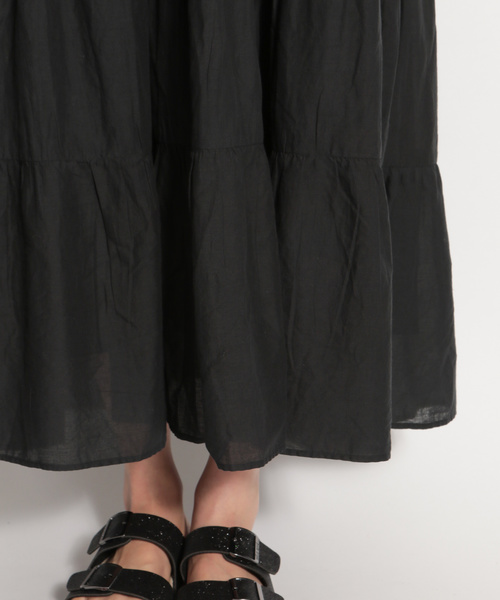 niko and...（ニコアンド）の「インドボイルティアードワンピース（ワンピース・レディース・ブラック/ベージュ/ブラウン/ブルー/パープル/オレンジ・MEDIUM/LARGE）」の11枚目の写真