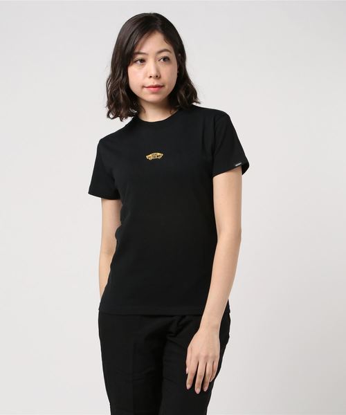 VANS(バンズ)の「半袖Tシャツ VANS VA19SS-GT06(Tシャツ/カットソー・レディース・ホワイト/ブラック/ライトパープル・S/M)」の1枚目の写真